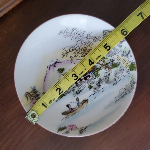 Vintage Japanese Teacup & Saucer Mt. Fuji Made in Japan - Picture 2 of 11